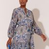 Dresses Vendor | Sheer Relaxed Dress - Blue - Adorne - Florence Store