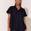 Tops Vendor | Relaxed Denim Shirt - Denim - Adorne - Florence Store