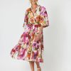 Dresses Vendor | Sheer Puff Sleeve Dress - Pink - Gordon Smith - Florence Store