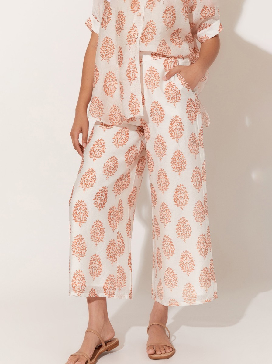 Bottoms Vendor | Relaxed Leg Pant - White - Adorne - Florence Store