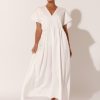 Dresses Vendor | Pleat Neckline Dress Adorne - Florence Store