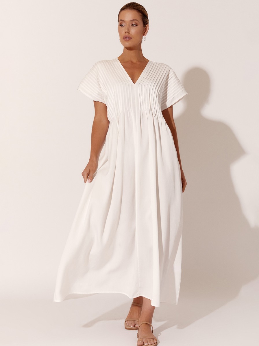 Dresses Vendor | Pleat Neckline Dress Adorne - Florence Store