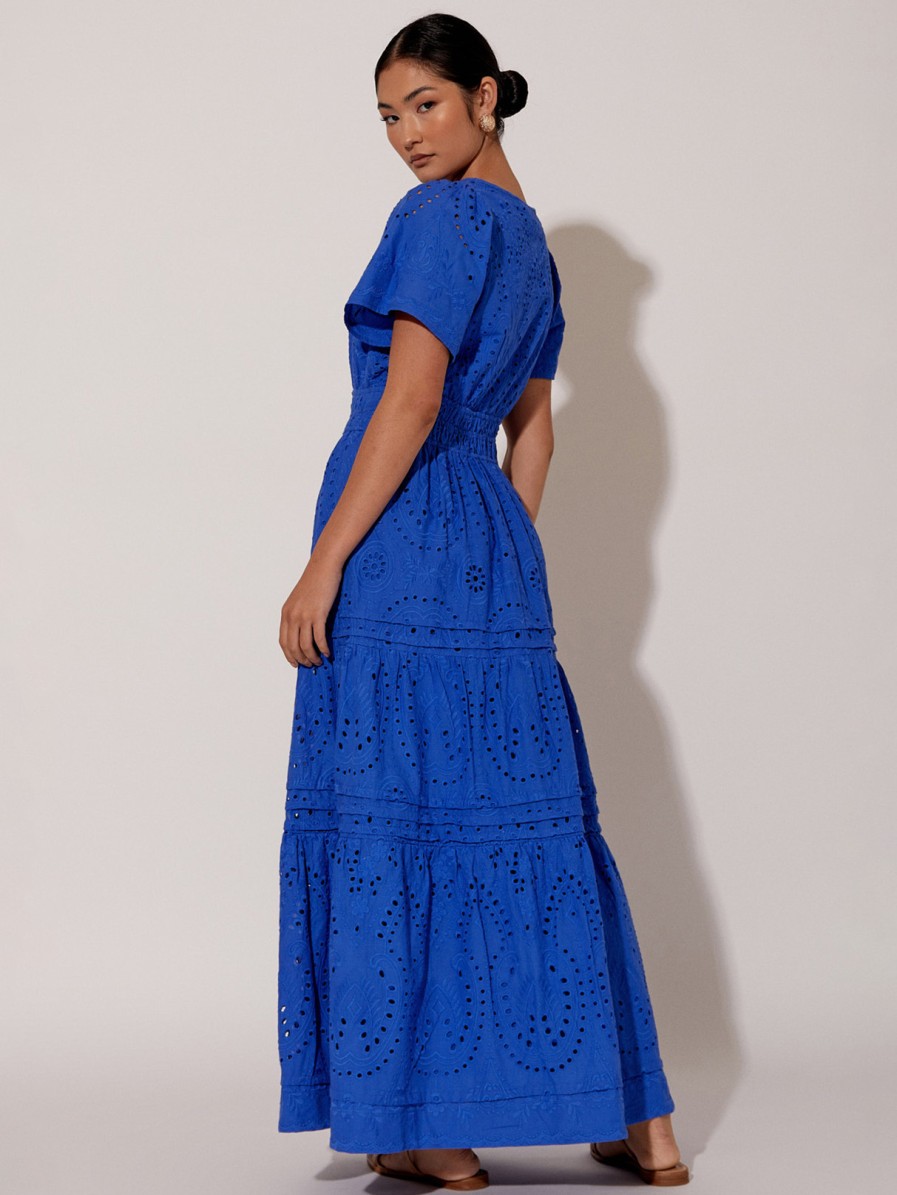 Dresses Vendor | Vee Pleat Broderie Dress Adorne - Florence Store