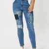 Bottoms Vendor | Sofia Patch Slim Jean - Blue - Threadz - Florence Store