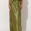 Bottoms Vendor | Satin Skirt - Olive - Adorne - Florence Store