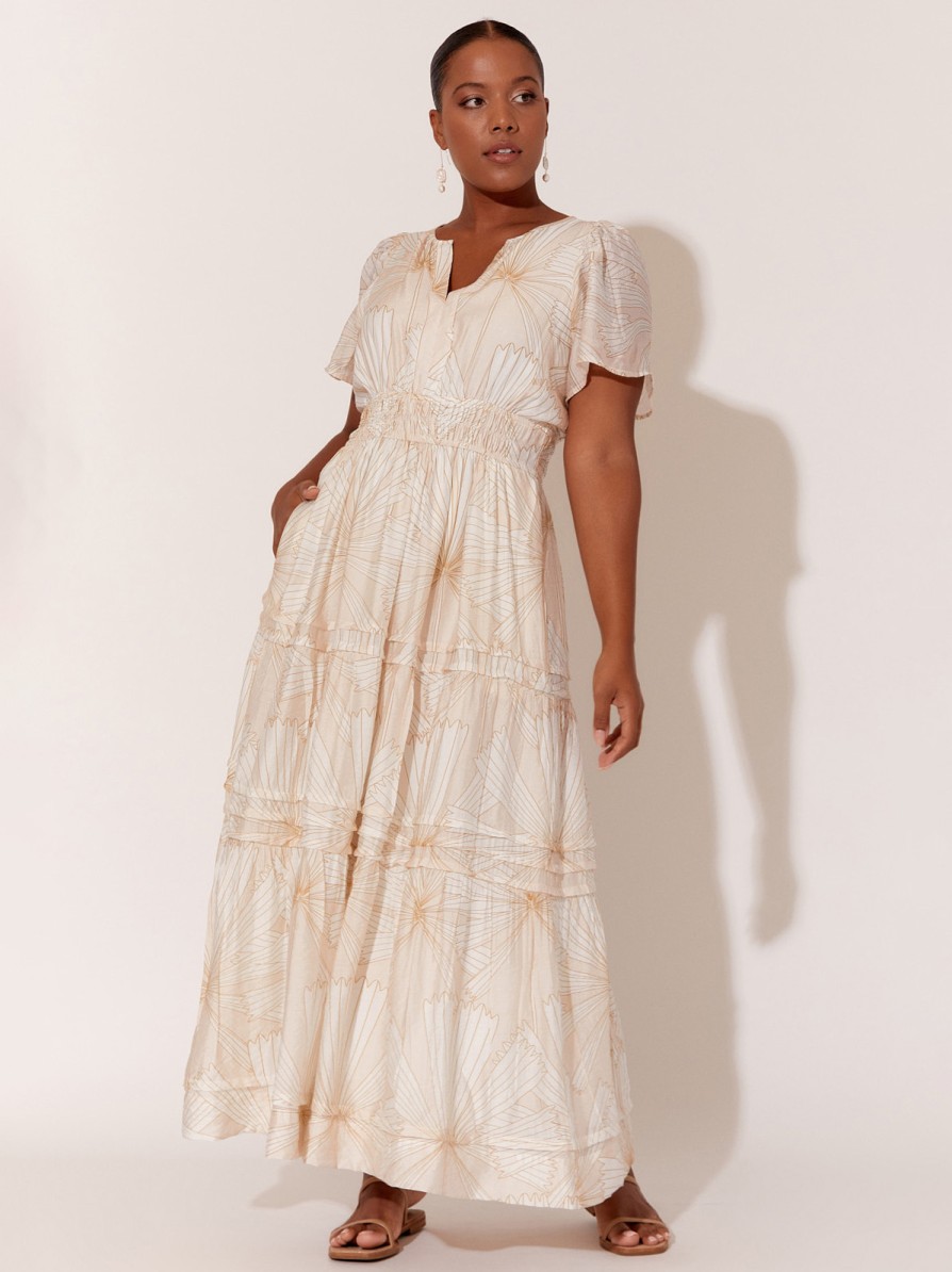 Dresses Vendor | Vee Pleat Detail Dress - Cream - Adorne - Florence Store