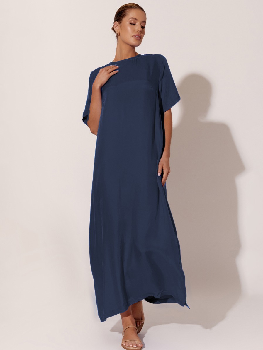 Dresses Vendor | Cupro Relaxed Dress Adorne - Florence Store