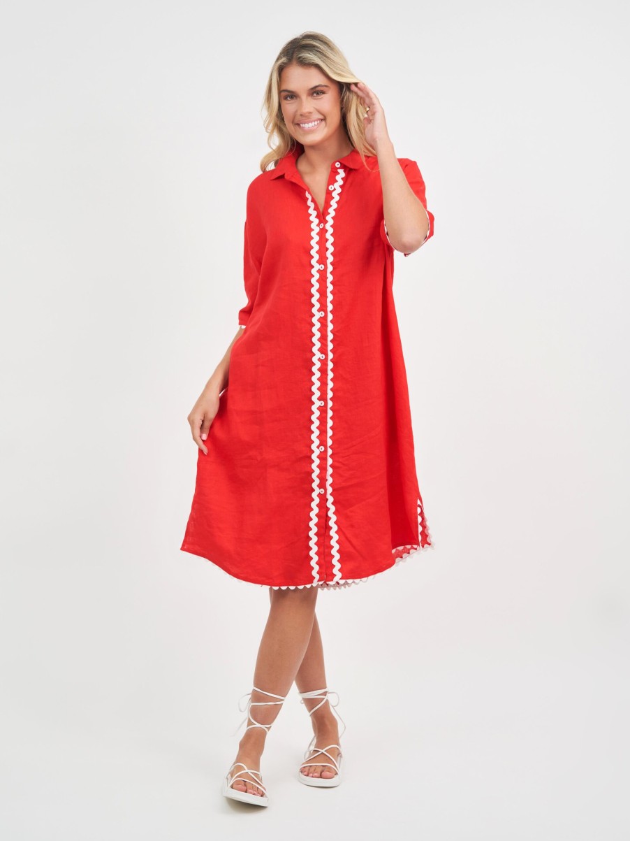 Dresses Vendor | Ric Rac Trim Dress Worthier - Florence Store