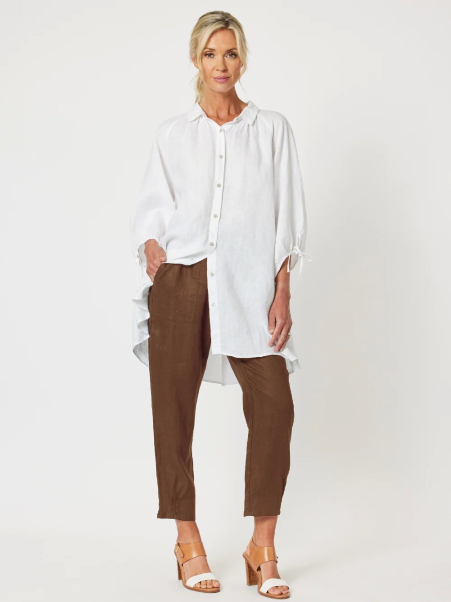 Bottoms Vendor | Jersey Waist Linen Pant Gordon Smith - Florence Store