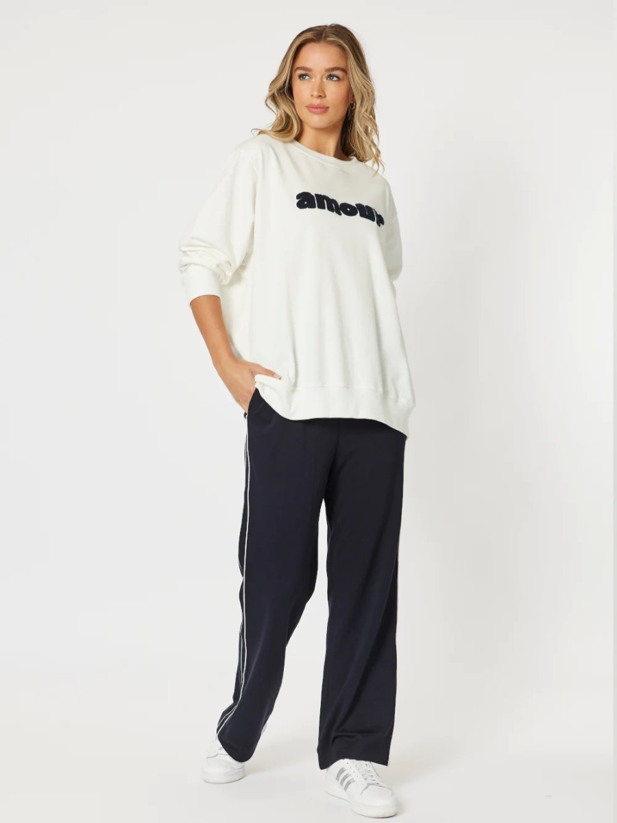 Tops Vendor | Amour Sweatshirt - White - Threadz - Florence Store