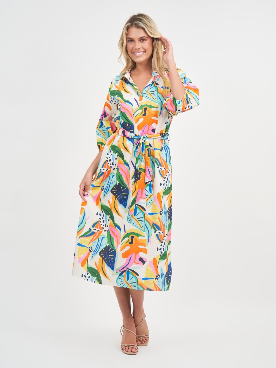 Dresses Vendor | Relaxed Puff Sleeve Dress La Strada - Florence Store