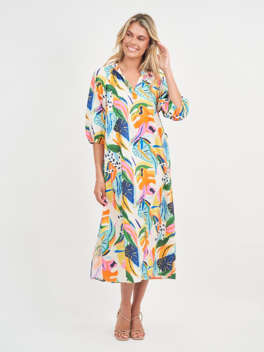 Dresses Vendor | Relaxed Puff Sleeve Dress La Strada - Florence Store