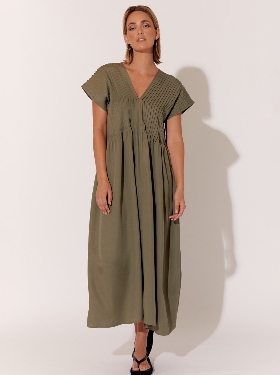 Dresses Vendor | Pleat Neckline Dress Adorne - Florence Store