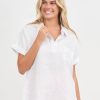 Tops Vendor | Linen Pocket Pull Over G7 Basics - Florence Store