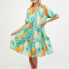 Dresses Vendor | Tier Frill Relaxed Dress - Pineapple - Liberty Rose - Florence Store