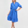 Dresses Vendor | Relaxed Linen Frill Dress La Strada - Florence Store