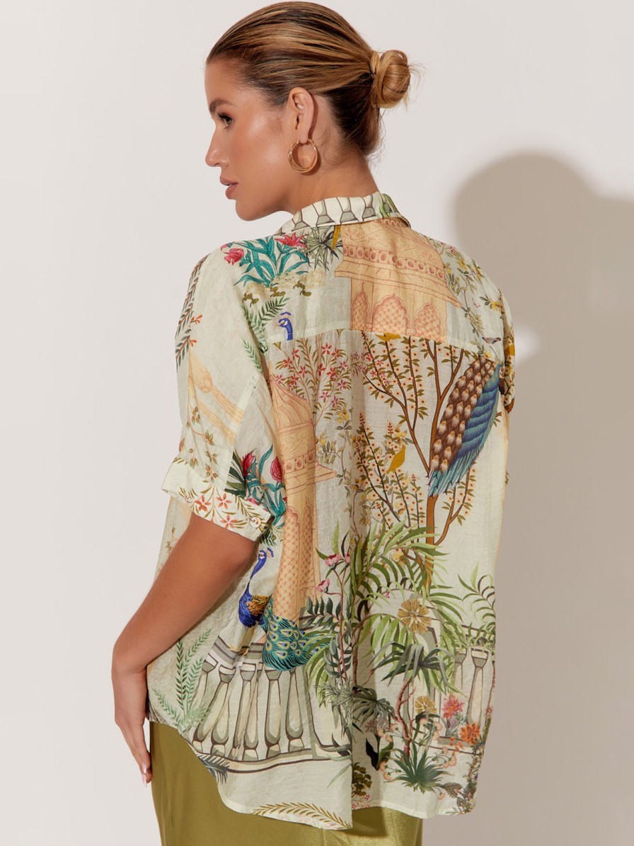 Tops Vendor | Relaxed Collared Shirt - Multi - Adorne - Florence Store