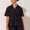 Tops Vendor | Relaxed Broderie Shirt Adorne - Florence Store