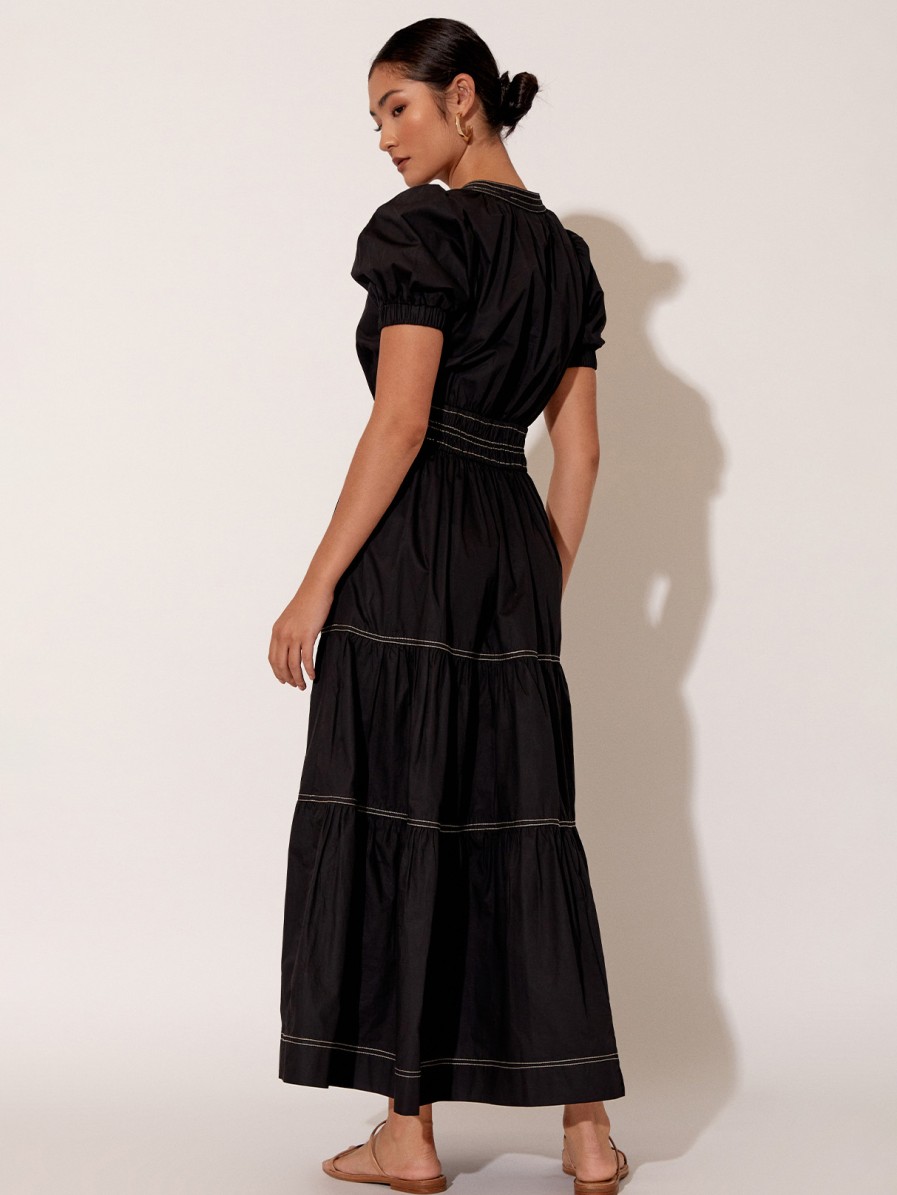 Dresses Vendor | Vee Pleat Poplin Dress Adorne - Florence Store