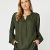 Tops Vendor | Luxe Nehru Top - Khaki - Hammock & Vine - Florence Store