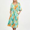 Dresses Vendor | Linen Midi Dress Liberty Rose - Florence Store