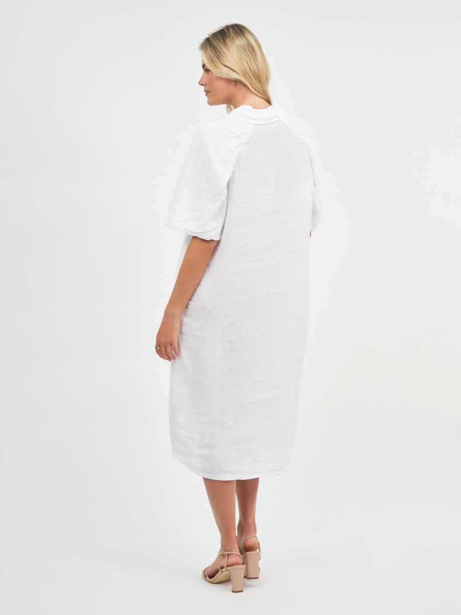 Dresses Vendor | Gather Sleeve Shirt Dress La Strada - Florence Store