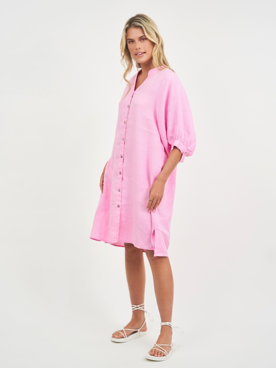 Dresses Vendor | Exaggerated Sleeve Linen Dress Worthier - Florence Store