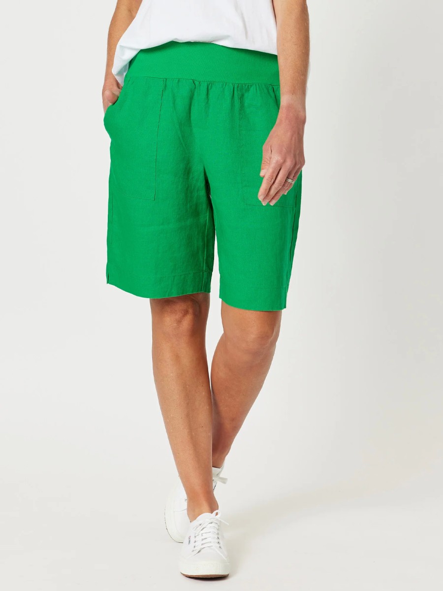 Bottoms Vendor | Jersey Waist Linen Short Gordon Smith - Florence Store