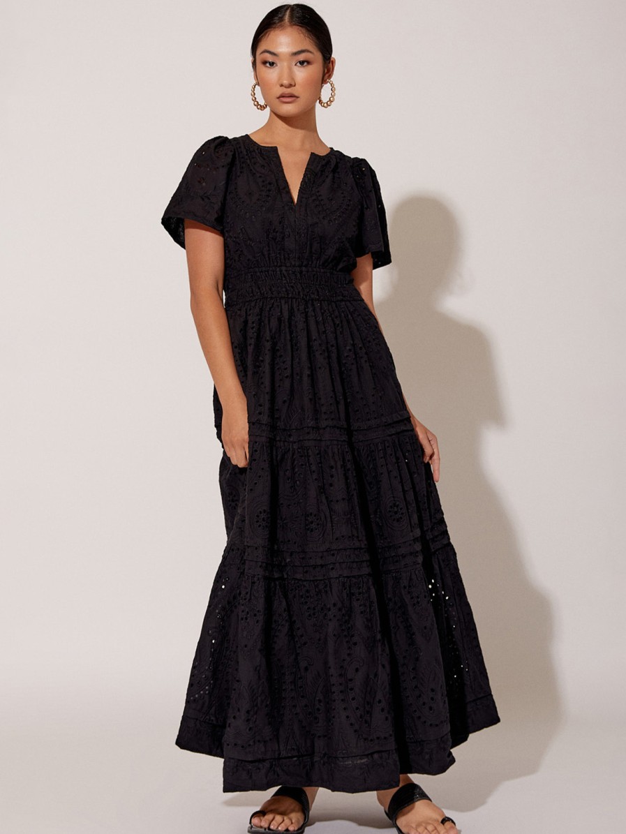 Dresses Vendor | Vee Pleat Broderie Dress Adorne - Florence Store