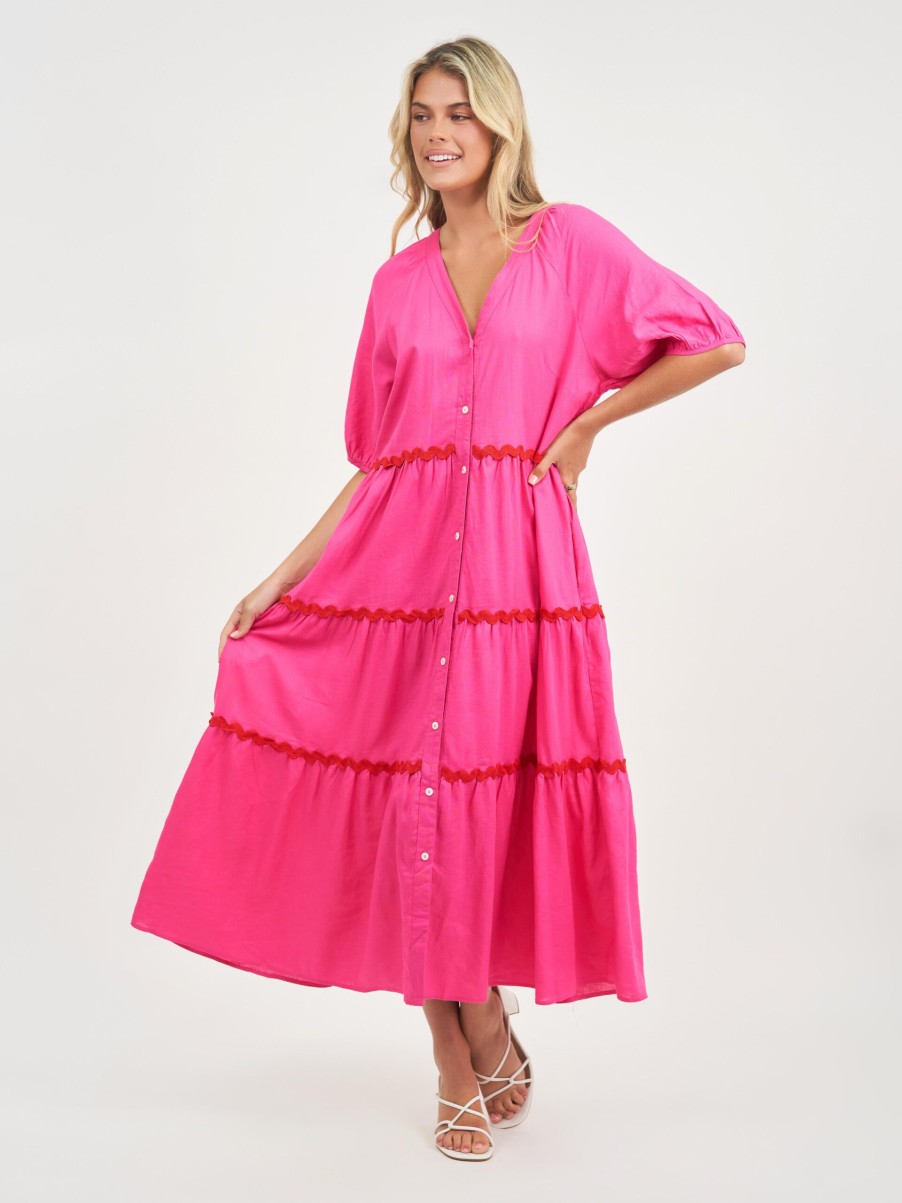 Dresses Vendor | Ric Rac Midi Dress Worthier - Florence Store